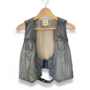 Diesel Light Blue Denim Vest